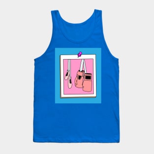 Boxing Female Boxer Retro Boxing Gloves Tank Top